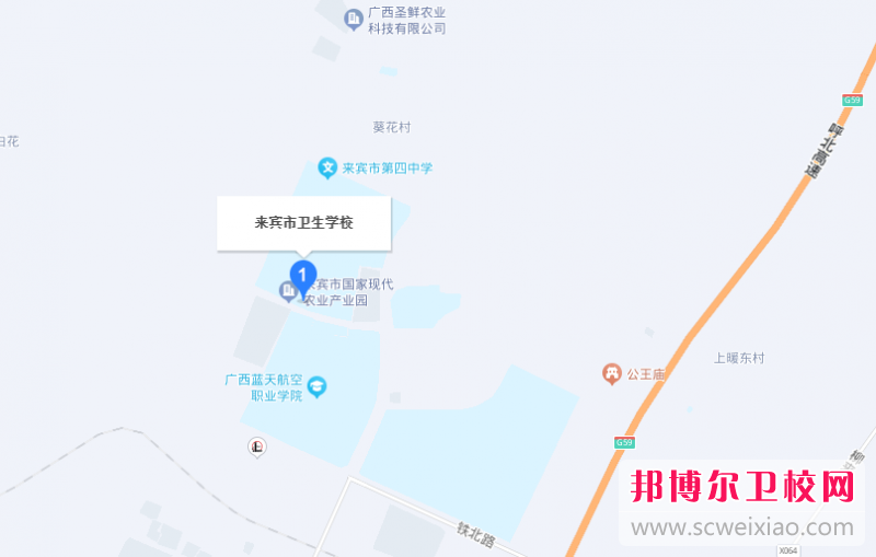 來賓市衛(wèi)生學(xué)校地址在哪里，哪個地區(qū)，哪個城市?