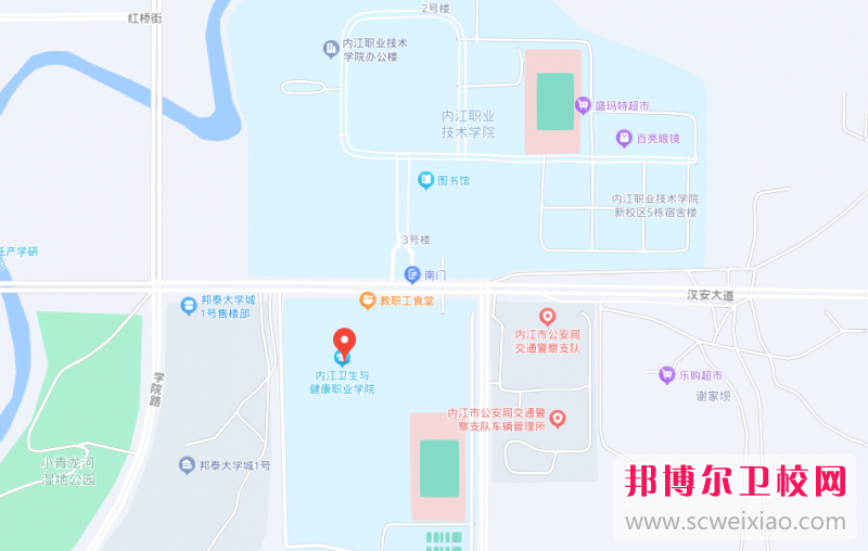 內(nèi)江衛(wèi)生與健康職業(yè)學(xué)院地址在哪里，哪個(gè)地區(qū)，哪個(gè)城市?