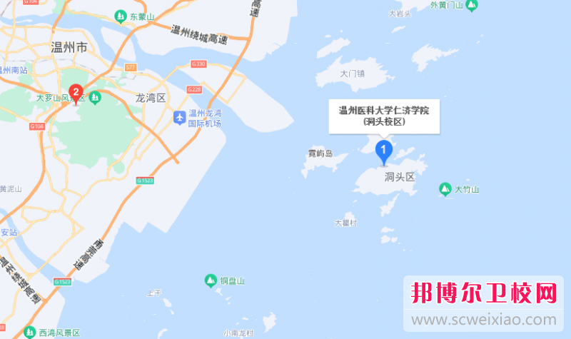 溫州醫(yī)科大學仁濟學院地址在哪里，哪個地區(qū)，哪個城市?