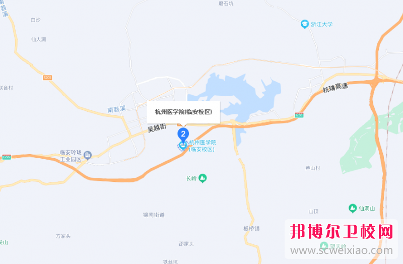 杭州醫(yī)學(xué)院地址在哪里，哪個地區(qū)，哪個城市?